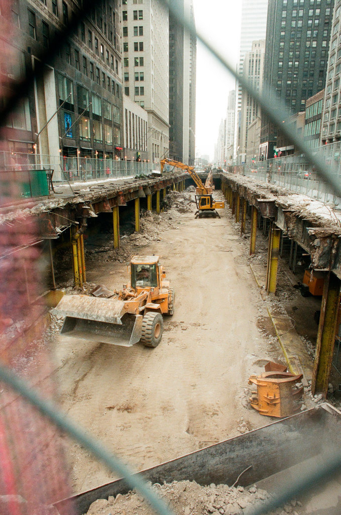 Michigan Avenue viaduct under construction - Chicago Sun-Times