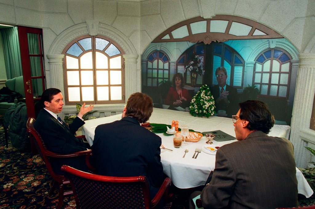 Teleconference luncheon at Palmer House Hilton - Chicago Sun-Times