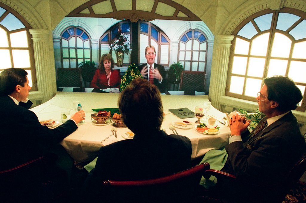 Teleconference luncheon at Palmer House Hilton - Chicago Sun-Times