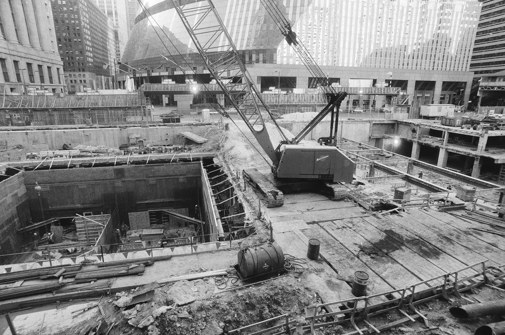 Construction of new building at Clark and Randolph - Chicago Sun-Times