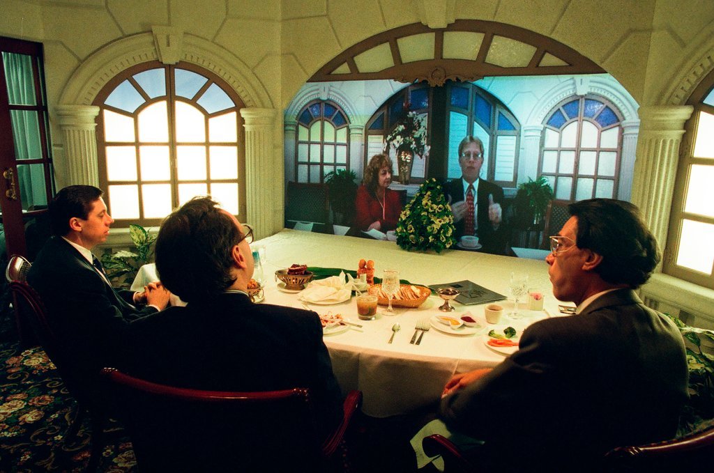 Teleconference luncheon at Palmer House Hilton - Chicago Sun-Times