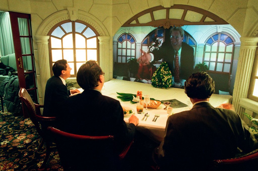 Teleconference luncheon at Palmer House Hilton - Chicago Sun-Times