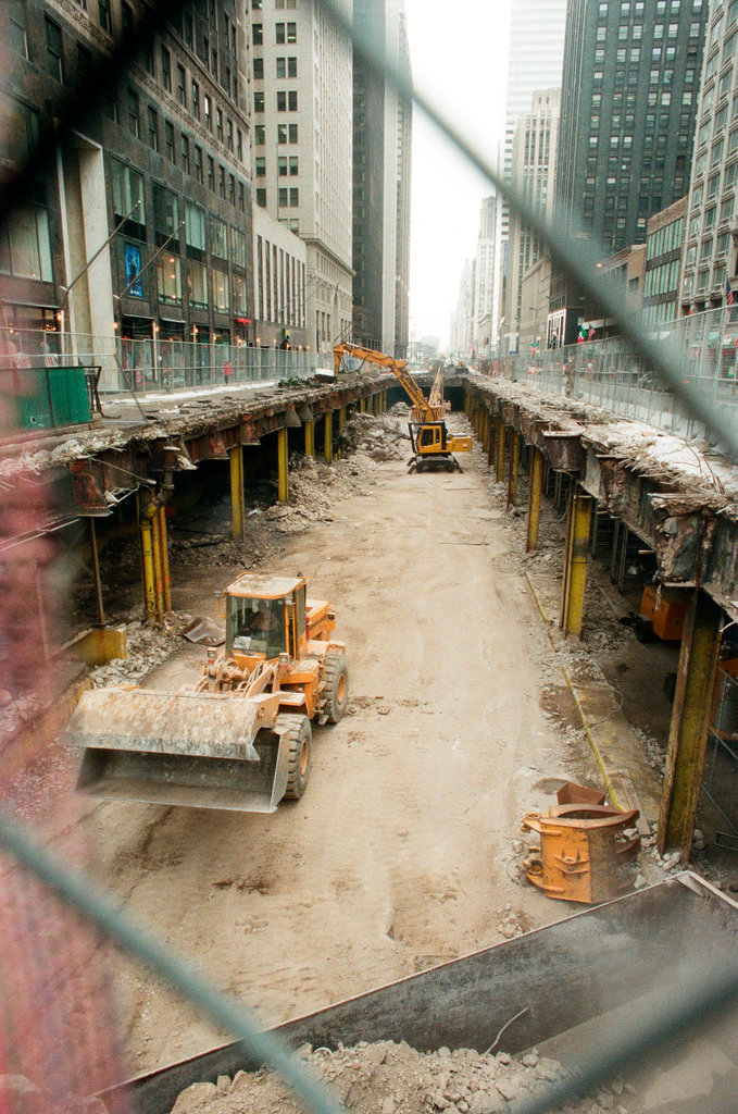 Michigan Avenue viaduct under construction - Chicago Sun-Times
