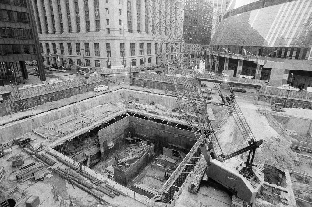 Construction of new building at Clark and Randolph - Chicago Sun-Times
