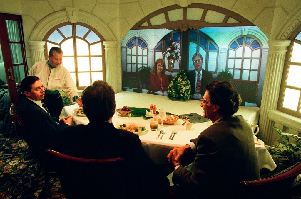 Teleconference luncheon at Palmer House Hilton - Chicago Sun-Times