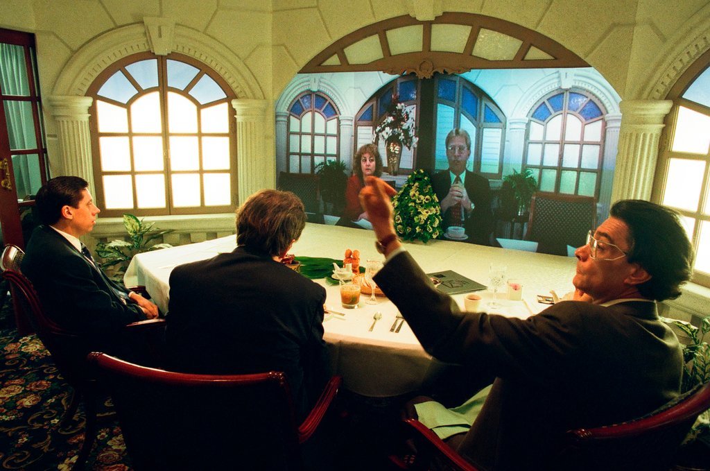 Teleconference luncheon at Palmer House Hilton - Chicago Sun-Times