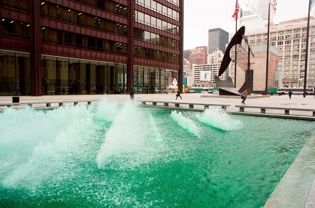 Green fountains for St. Patrick's Day - Chicago Sun-Times