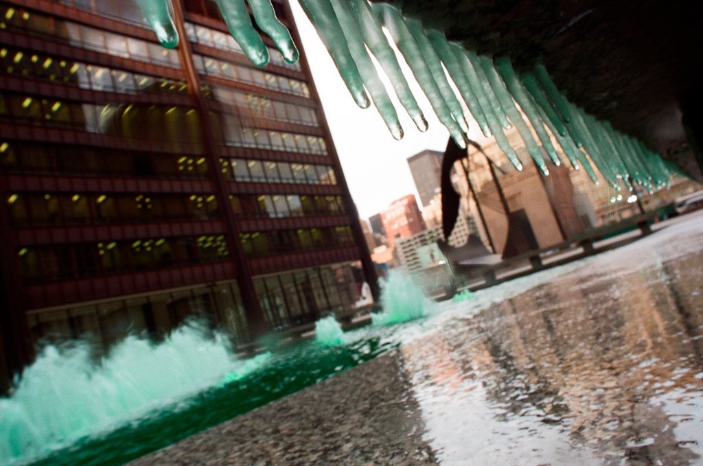 Green fountains for St. Patrick's Day - Chicago Sun-Times