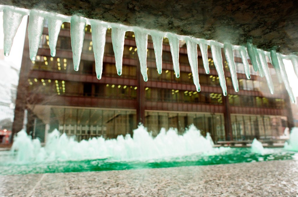 Green fountains for St. Patrick's Day - Chicago Sun-Times