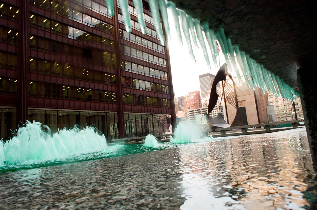 Green fountains for St. Patrick's Day - Chicago Sun-Times