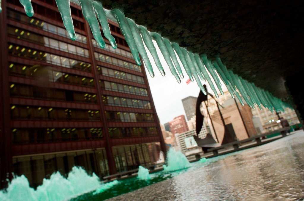 Green fountains for St. Patrick's Day - Chicago Sun-Times