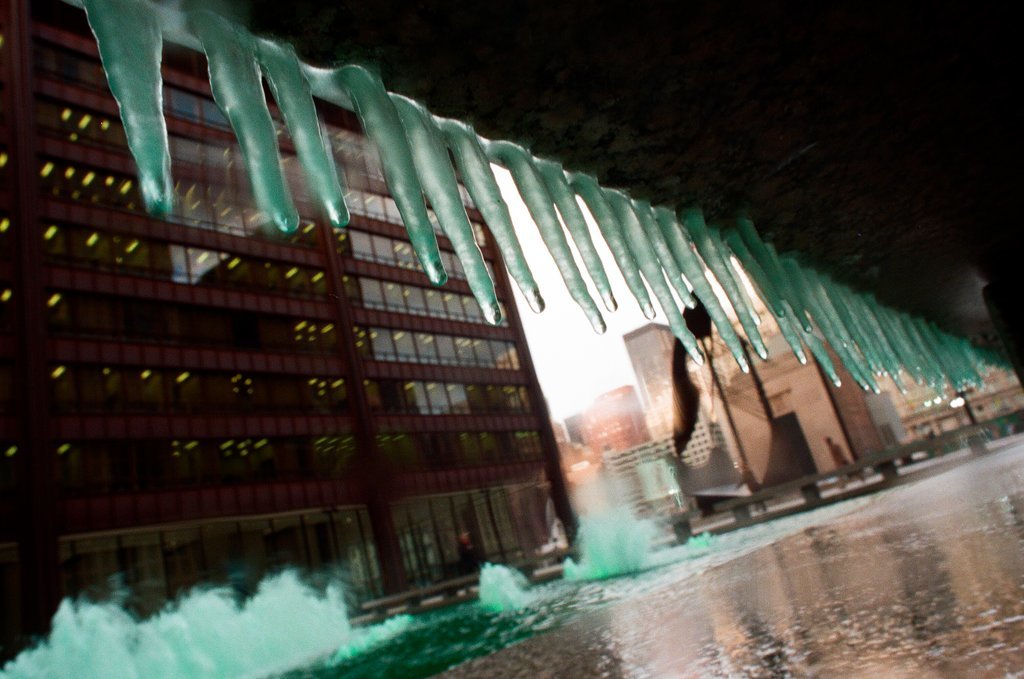 Green fountains for St. Patrick's Day - Chicago Sun-Times