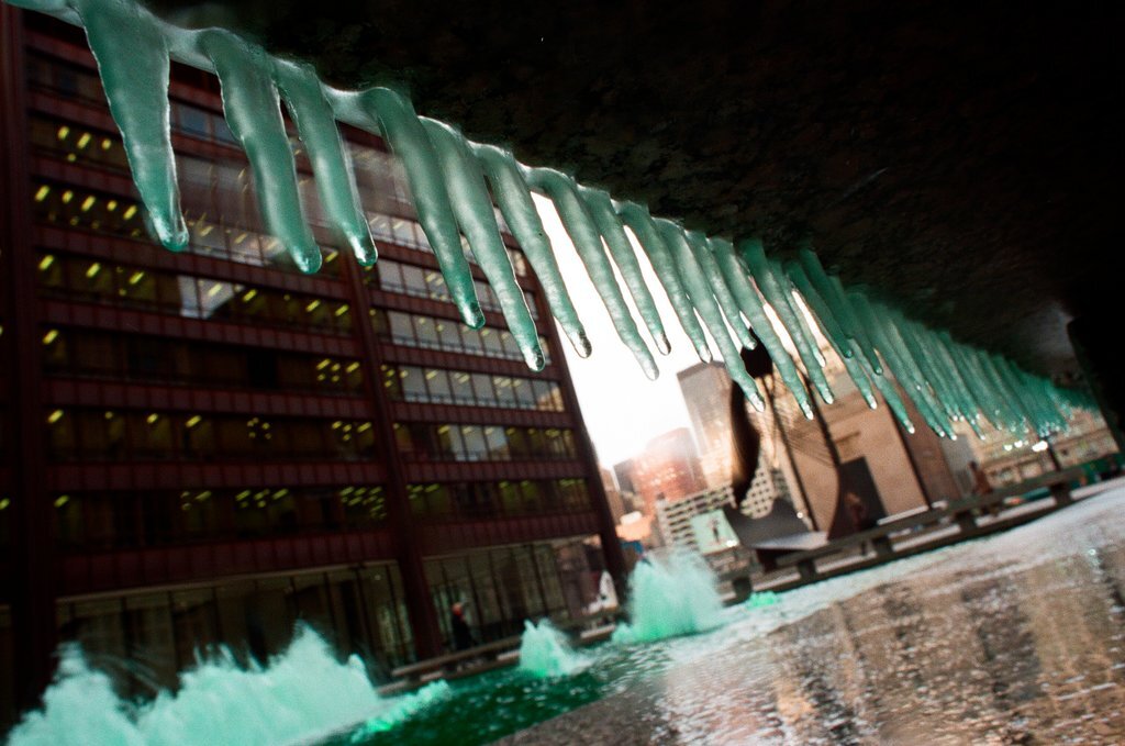 Green fountains for St. Patrick's Day - Chicago Sun-Times