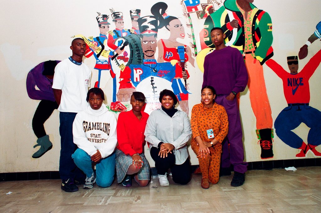 Students from Hyde Park Career Academy pose at their school - Chicago Sun-Times