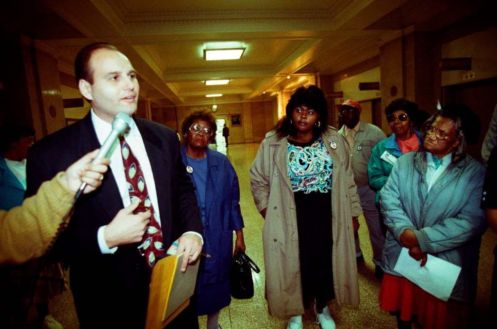 Englewood community group at City Hall - Chicago Sun-Times