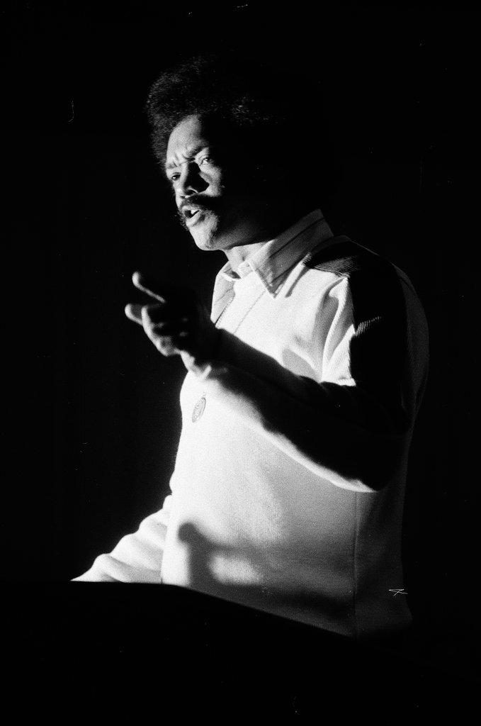 Jesse Jackson, Augustus Savage at a debate - Chicago Sun-Times