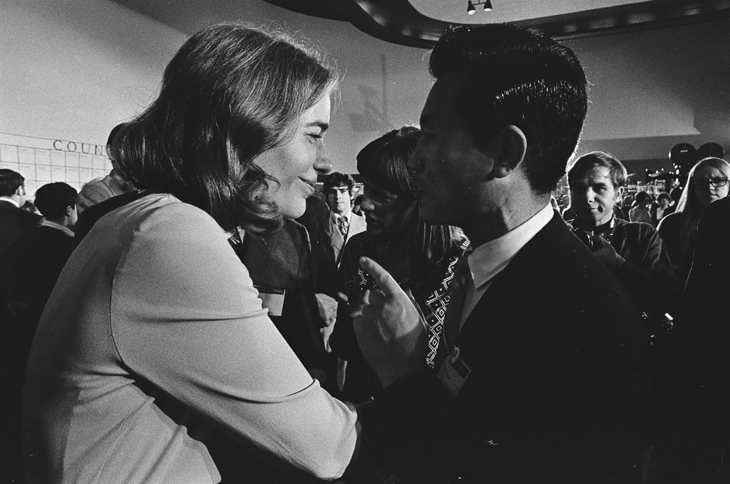 Adlai Stevenson III and others at the Sherman House Hotel on election night - Chicago Sun-Times