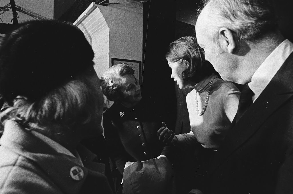Adlai Stevenson III and others at the Sherman House Hotel on election night - Chicago Sun-Times