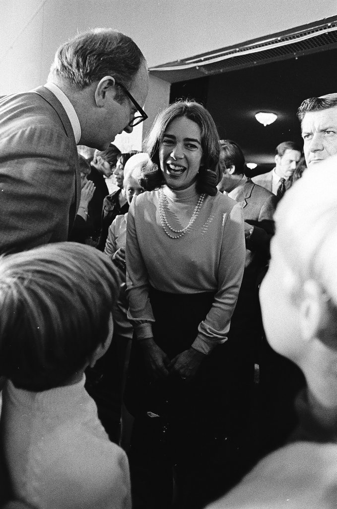 Adlai Stevenson III and others at the Sherman House Hotel on election night - Chicago Sun-Times