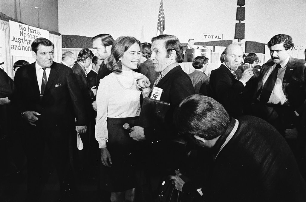Adlai Stevenson III and others at the Sherman House Hotel on election night - Chicago Sun-Times