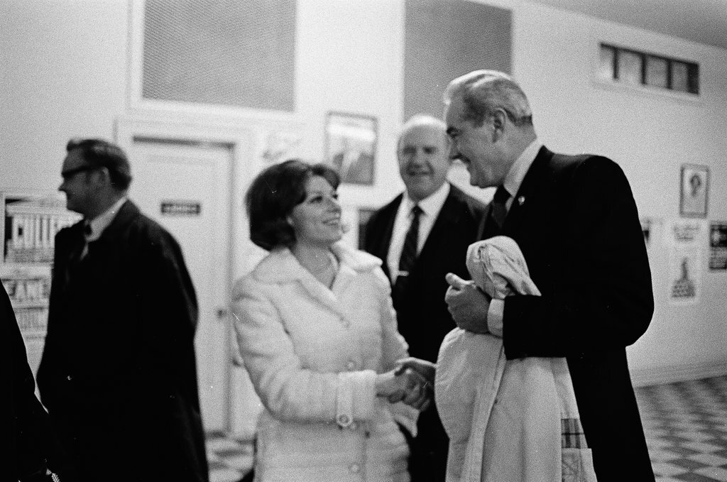 Adlai Stevenson III and others at the Sherman House Hotel on election night - Chicago Sun-Times