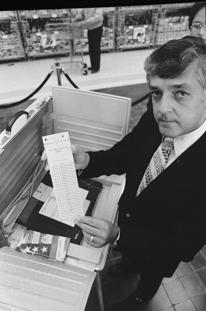 Votomatic election system and ballots - Chicago Sun-Times