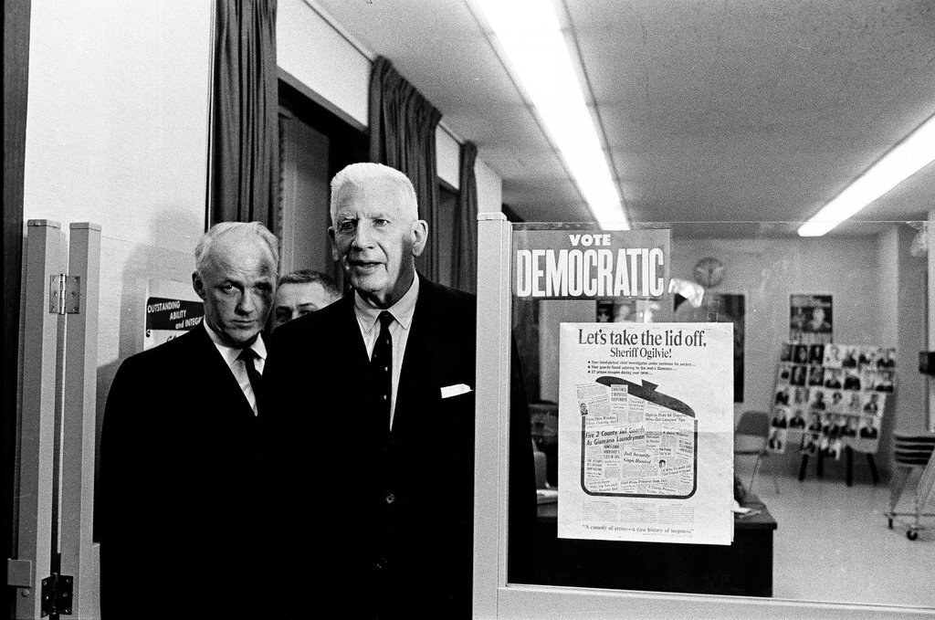Mayor Richard J. Daley with candidates on election night - Chicago Sun-Times