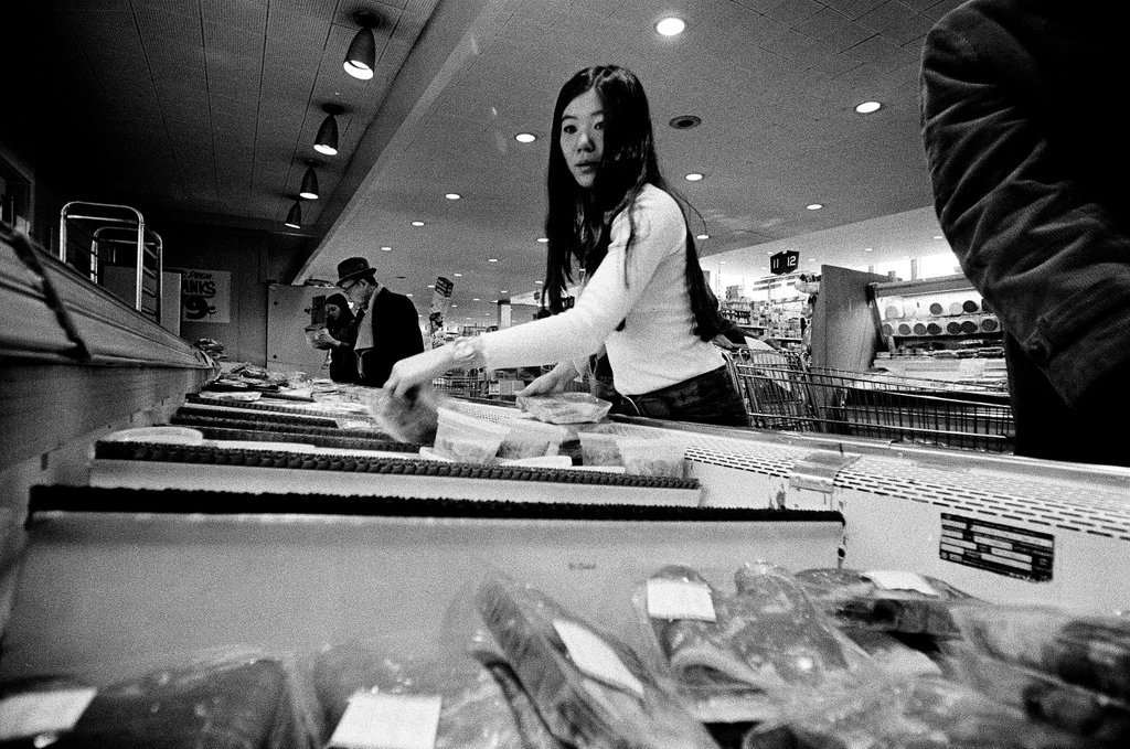 Customers at the Hyde Park Co-Op meat counter - Chicago Sun-Times