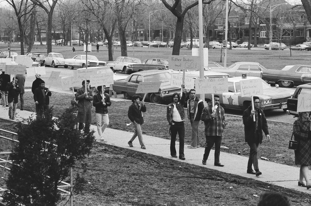 Protest at National Housing Conference in Palmer Square - Chicago Sun-Times