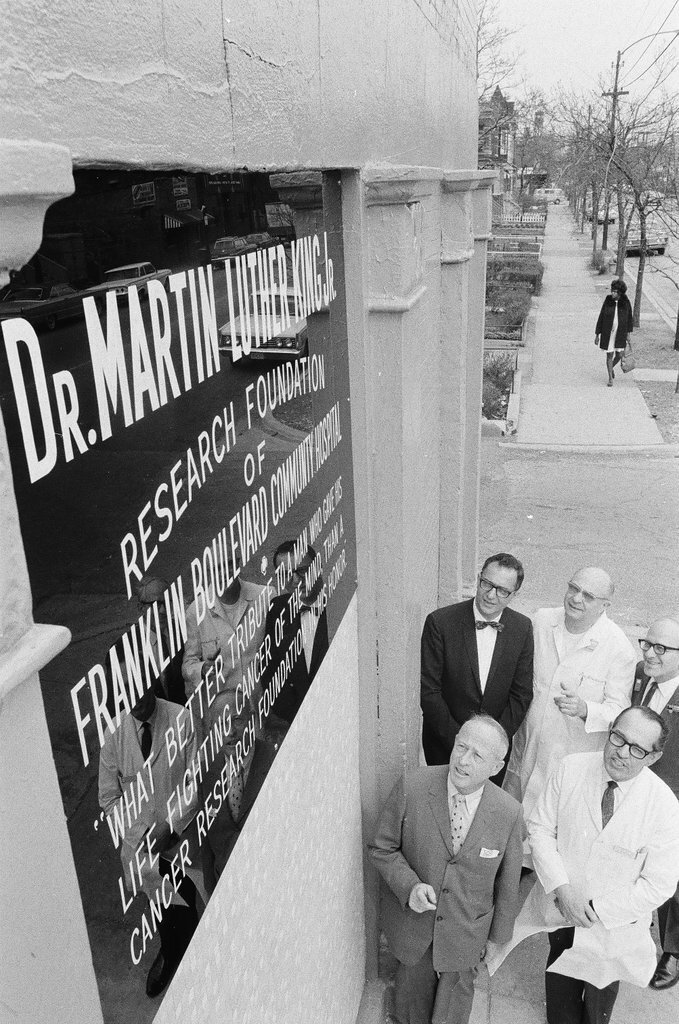 Dedication of Franklin Boulevard Community Hospital cancer research center - Chicago Sun-Times