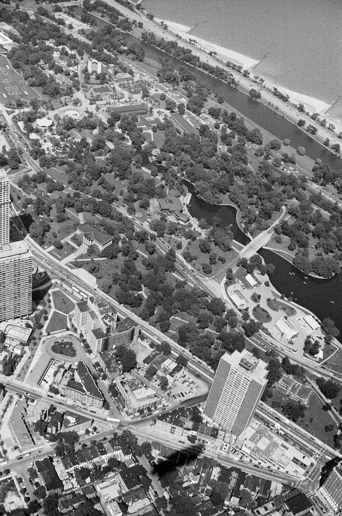 Aerial shots of the city taken from Goodyear Blimp - Howard Lyon for Chicago Sun-Times
