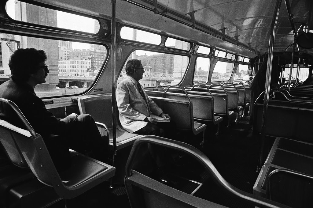 New city bus on display - Charles Krejcsi for Chicago Sun-Times