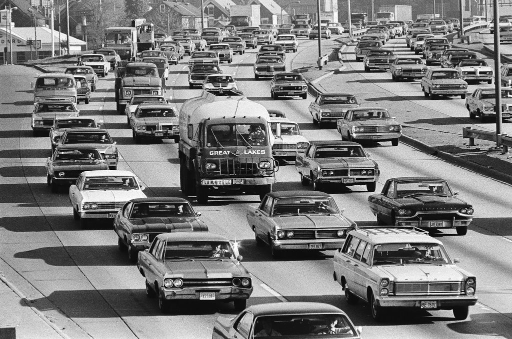 Traffic jam on Kennedy Expressway - Chicago Sun-Times