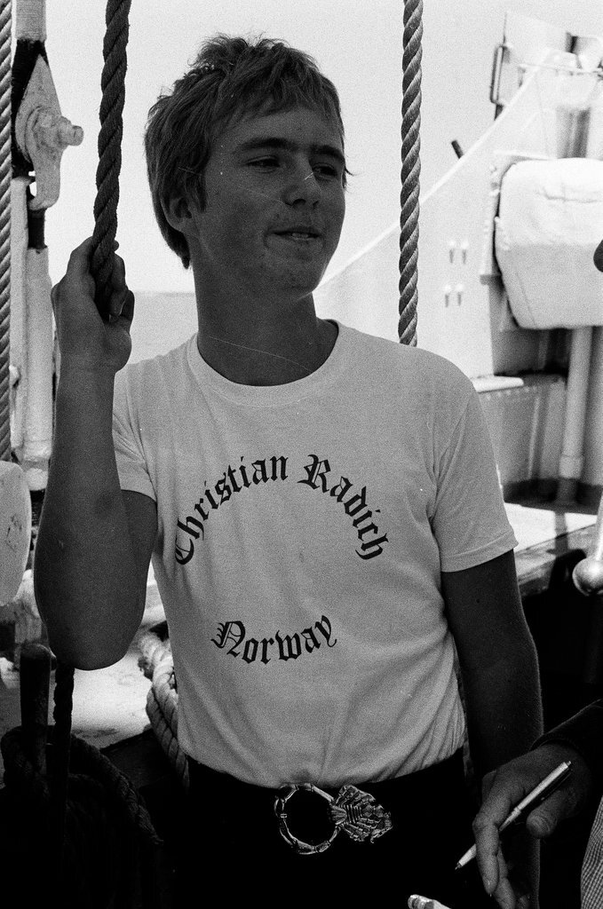 Crew of Christian Radich ship on deck - Chicago Sun-Times