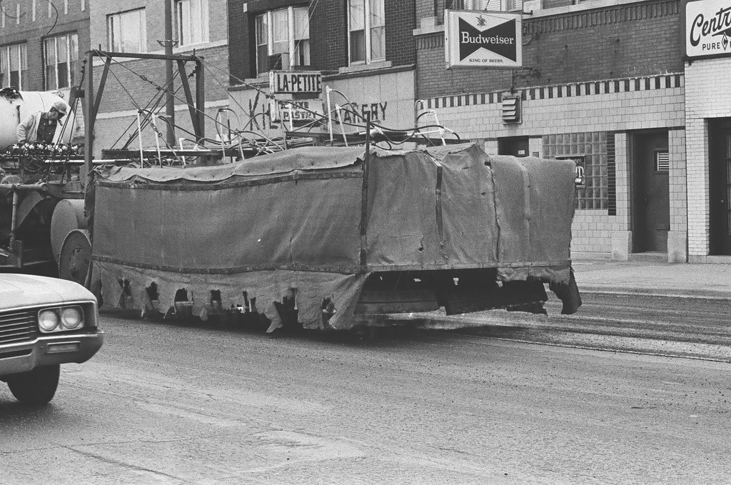 Street paving machine - Chicago Sun-Times