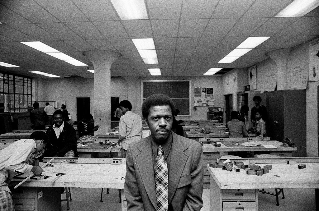 Students at work at Westinghouse Area Vocational High School - Chicago Sun-Times