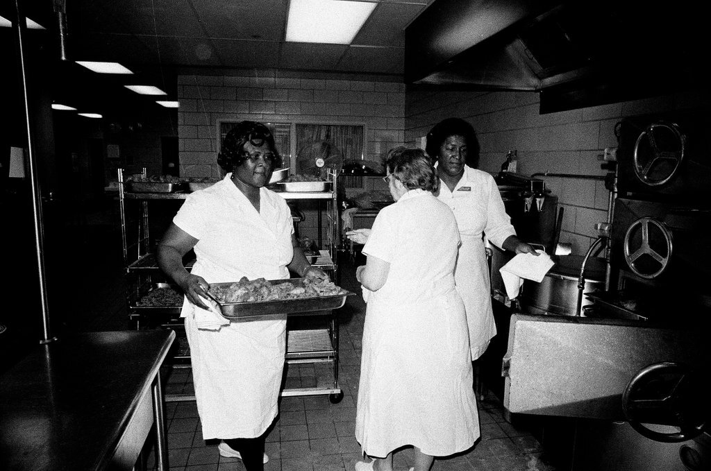 Students at work at Westinghouse Area Vocational High School - Chicago Sun-Times