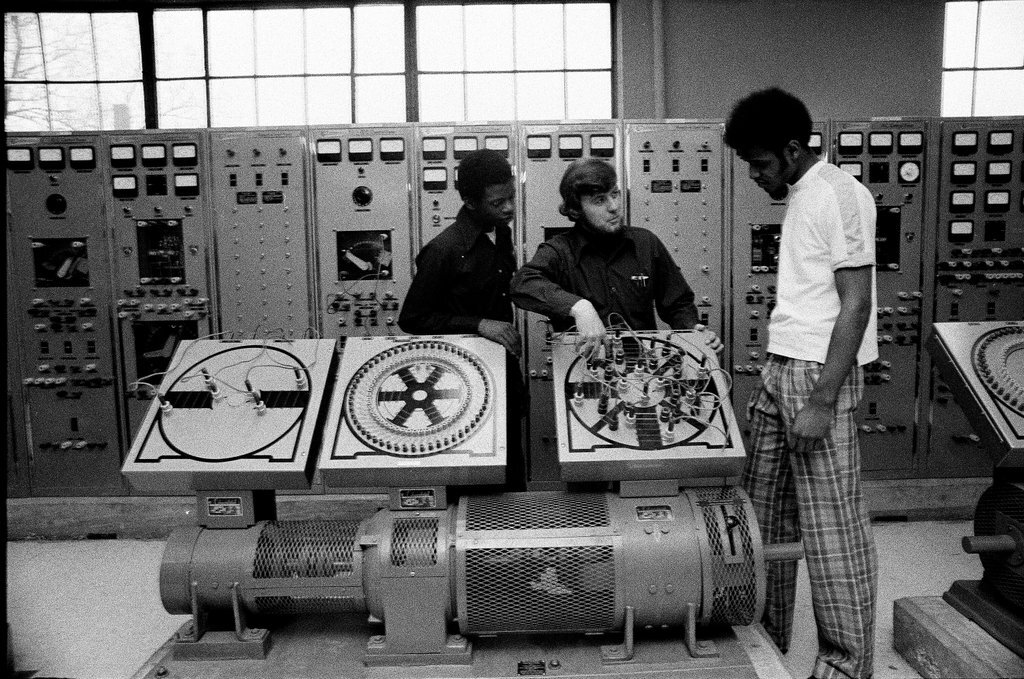 Students at work at Westinghouse Area Vocational High School - Chicago Sun-Times