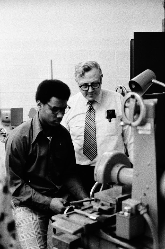Students at work at Westinghouse Area Vocational High School - Chicago Sun-Times