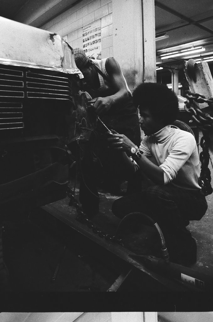 Students at work at Westinghouse Area Vocational High School - Chicago Sun-Times