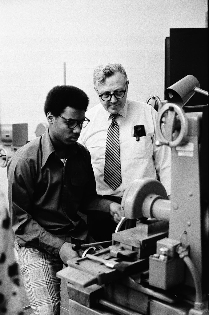 Students at work at Westinghouse Area Vocational High School - Chicago Sun-Times
