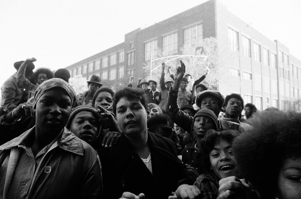 Young rioters and police on Ashland and Chicago - Chicago Sun-Times