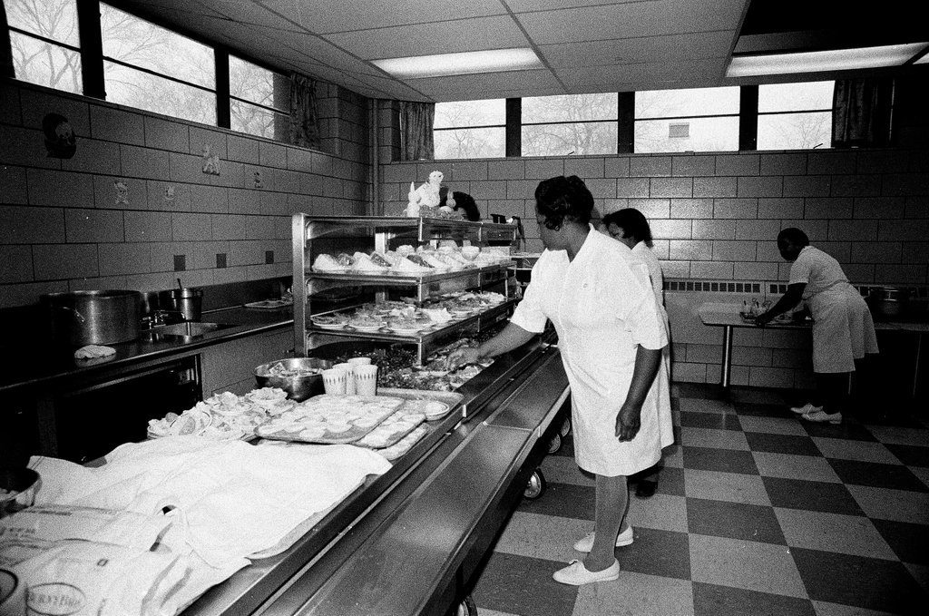 Students at work at Westinghouse Area Vocational High School - Chicago Sun-Times