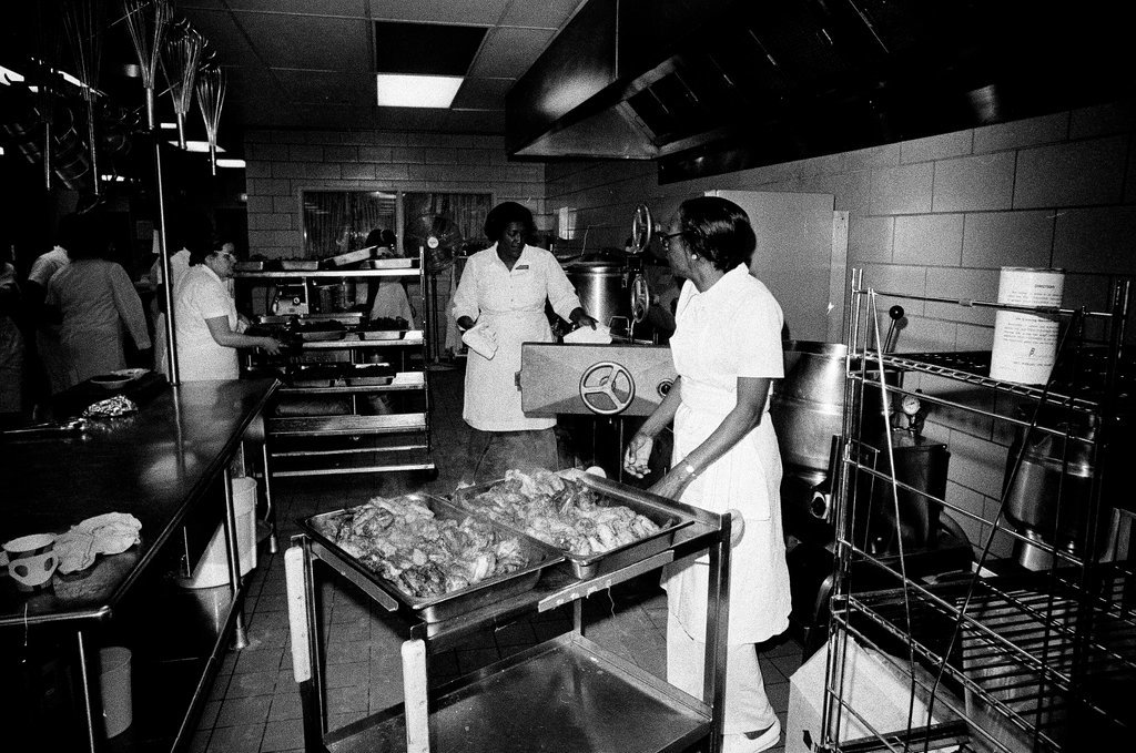 Students at work at Westinghouse Area Vocational High School - Chicago Sun-Times