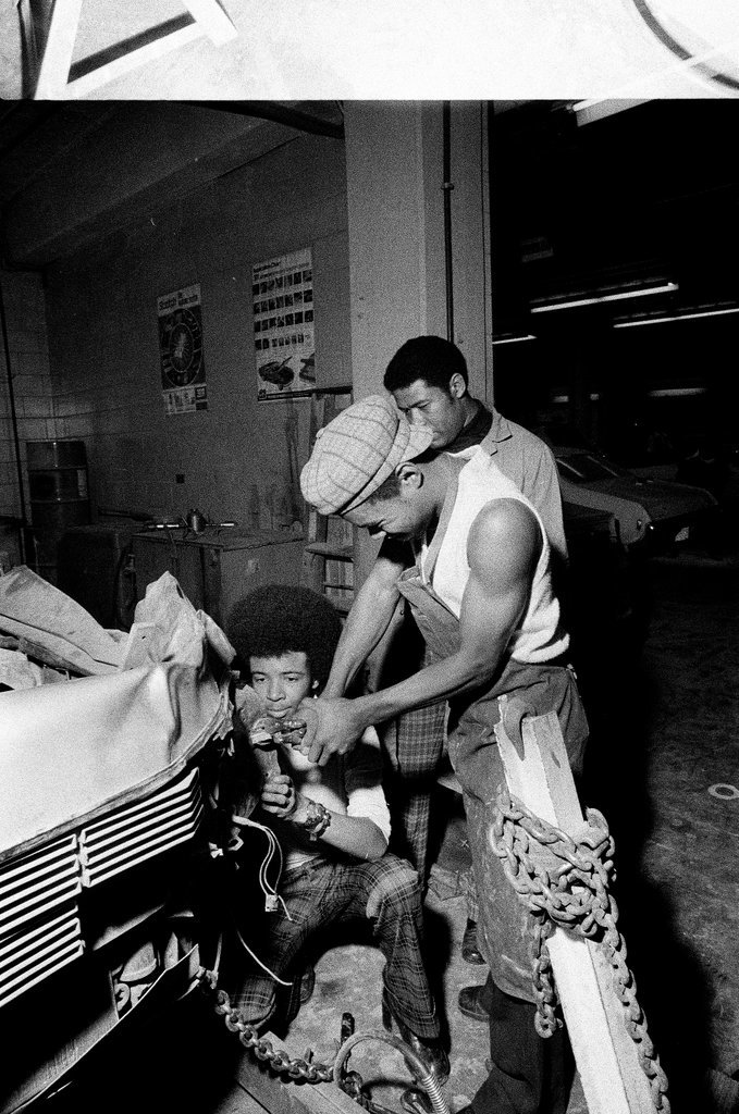 Students at work at Westinghouse Area Vocational High School - Chicago Sun-Times
