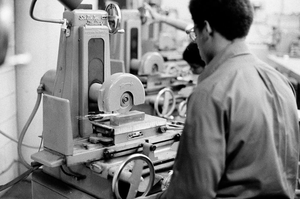 Students at work at Westinghouse Area Vocational High School - Chicago Sun-Times