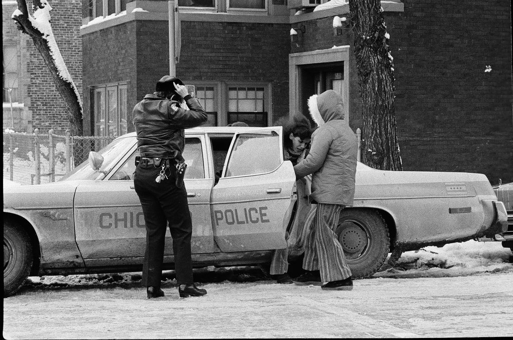 George Del Vecchio getting out of a car - Jerry Tomaselli for Chicago Sun-Times