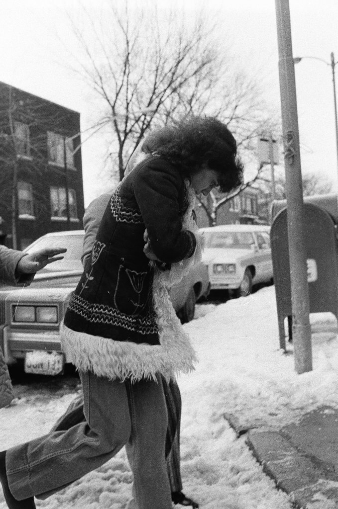 George Del Vecchio in white coveralls - Larry Graff for Chicago Sun-Times