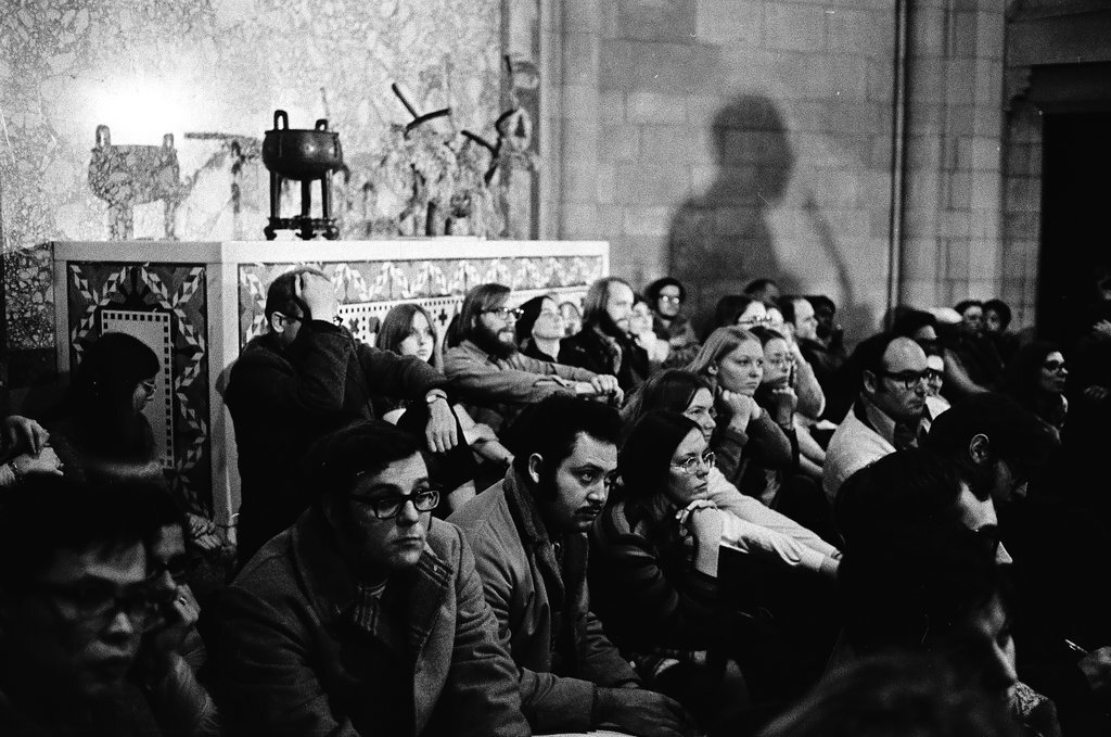 Saul D. Alinsky giving a speech - Larry Nocerino for Chicago Sun-Times