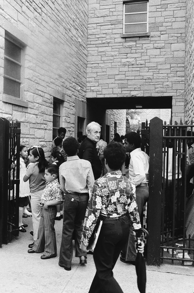 Children on the first day of school at Holy School - Chicago Sun-Times